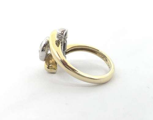 "R25 080" Brand New Solid 9ct Gold Handmade Ladies Moissanite and Natural Diamonds Designer Ring