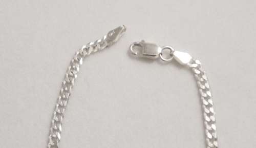 Solid 925 Sterling Silver Designer Curb Link Unisex Bracelet, NOT PLATED!! Please see pictures !!