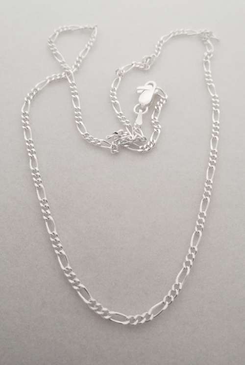 Solid 925 Sterling Silver Designer Figaro Link Chain, NOT PLATED!!