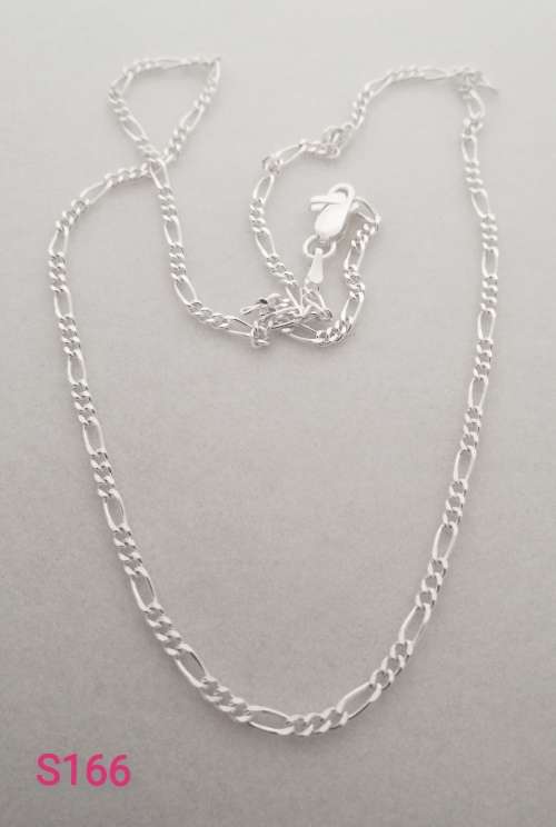 Solid 925 Sterling Silver Designer Figaro Link Chain, NOT PLATED!!