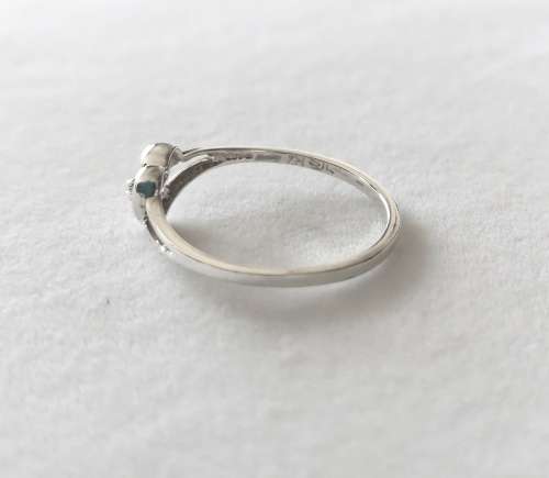 Solid 925 Sterling Silver Diamond Designer Heart shape Engagement Ring, NOT PLATED!!