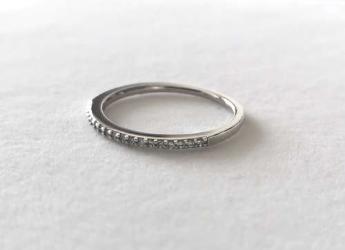 Solid 925 Sterling Silver Designer Ladies Eternity Style Ring with Cubic Zirconia's, NOT PLATED!!