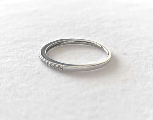 Solid 925 Sterling Silver Designer Ladies Eternity Style Ring with Cubic Zirconia's, NOT PLATED!!