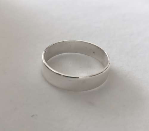 R1 Start - Solid 925 Silver Handmade Wedding Band, NOT PLATED!!