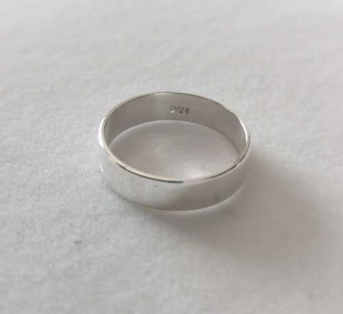 R1 Start - Solid 925 Silver Handmade Wedding Band, NOT PLATED!!