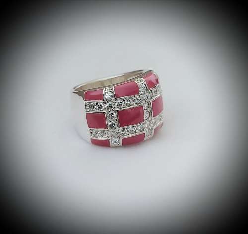 Solid 925 Silver Ladies Designer Statement Ring, See full Description !!!