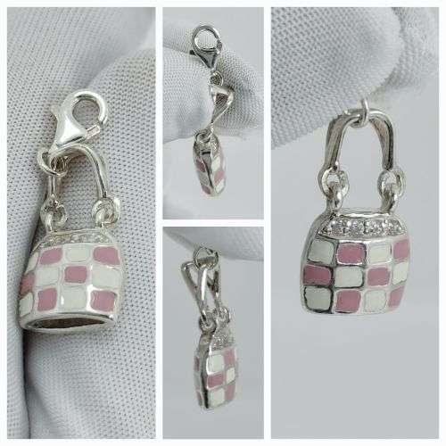 Solid 925 Silver, Handbag Style Charm, can be used as Charm or Pendant!!!