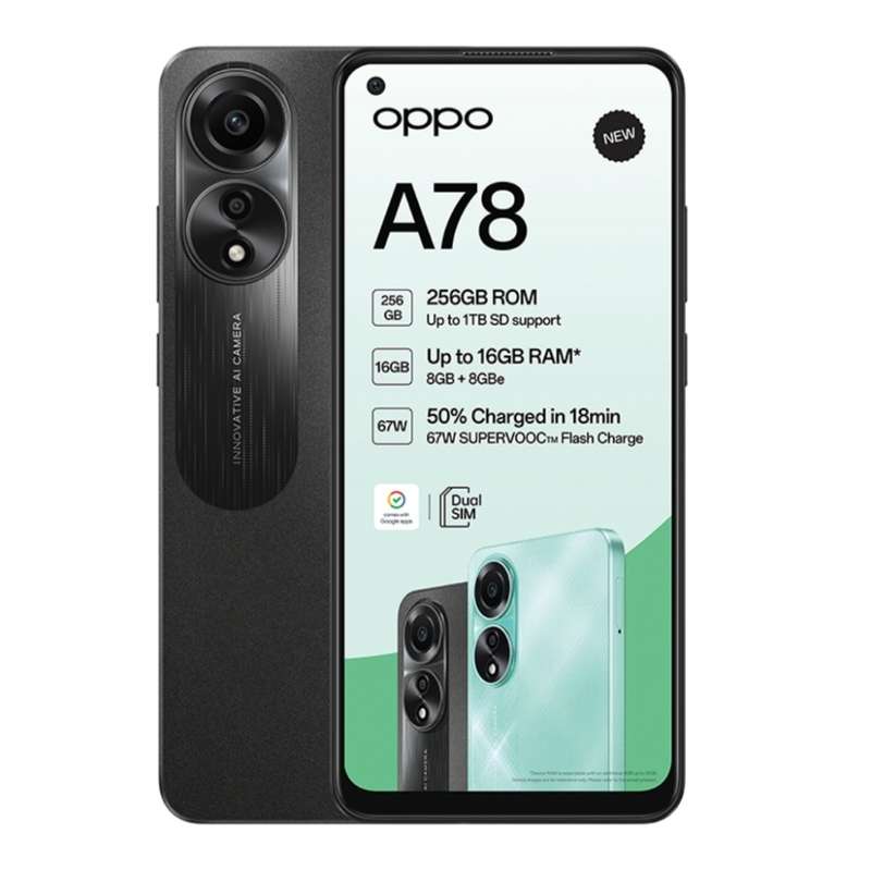 Oppo A78 LTE, Dual Sim, 256gig, 8gig Ram, Local Stock, Still brand new sealed