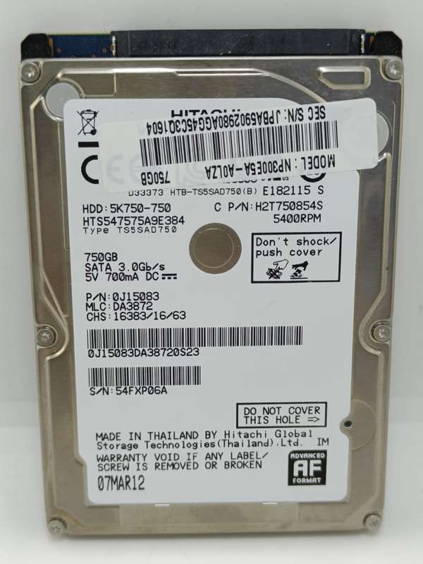 4 x Variety Brands 2.5` Laptop Hard Drives, Various Sizes, one bid for all, as per pics