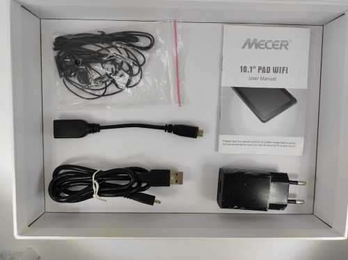 Mecer Tablet 10.1` Pad 3G model 101P51C with box and all accessories.