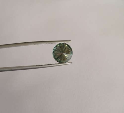 Wow!!! 3.99ct Fancy Green Multi Colour Moissanite Diamond, VVS Clarity
