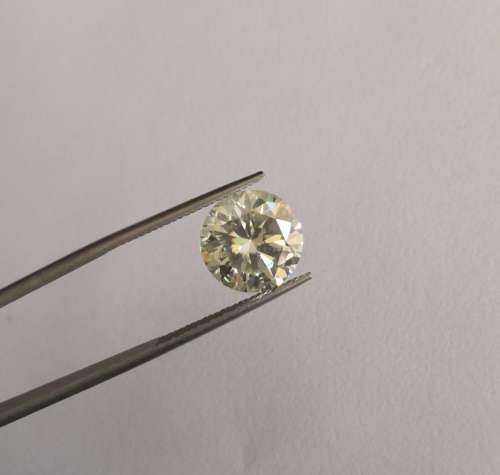 Wow!!! 4.84ct Brilliant Round Moissanite Diamond, K-M Colour, VS Clarity