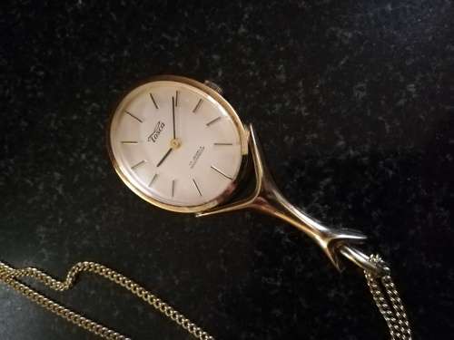 Vintage Tosca Wind up Watch on Chain Very old, mint Condition, working 100%