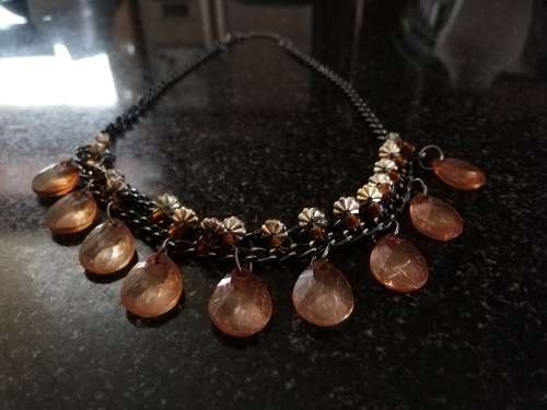 R1 Start - 2 x Vintage Necklaces with Crystal Gems As per pictures posted
