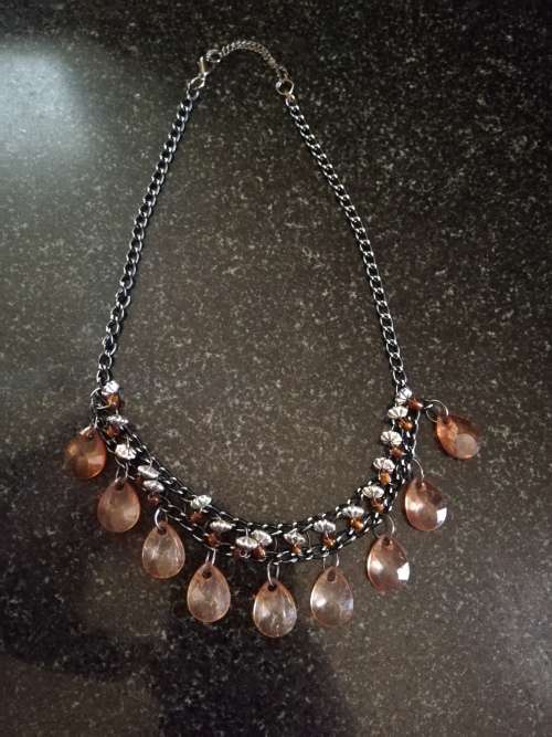 R1 Start - 2 x Vintage Necklaces with Crystal Gems As per pictures posted