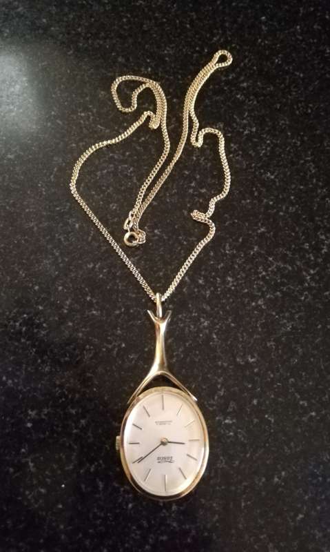 Vintage Tosca Wind up Watch on Chain Very old, mint Condition, working 100%