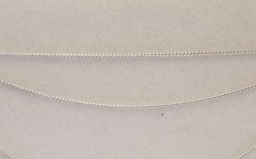 Solid 925 Silver Designer Curb link Chain with Name Tag Pendant bid for both, NOT PLATED!!