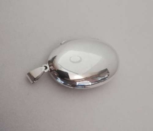 Solid 925 Silver Vintage Oval Open Locket Style Pendant, NOT PLATED!!