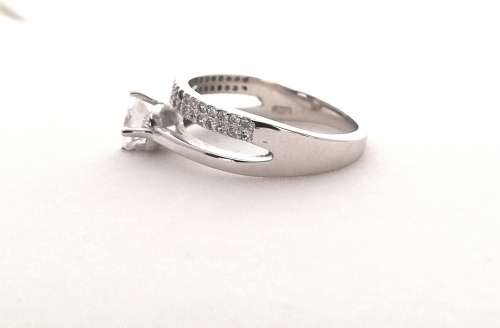 Solid 925 Sterling Silver Designer wedding set(all in one)With Cubic Zirconia's, NOT PLATED.