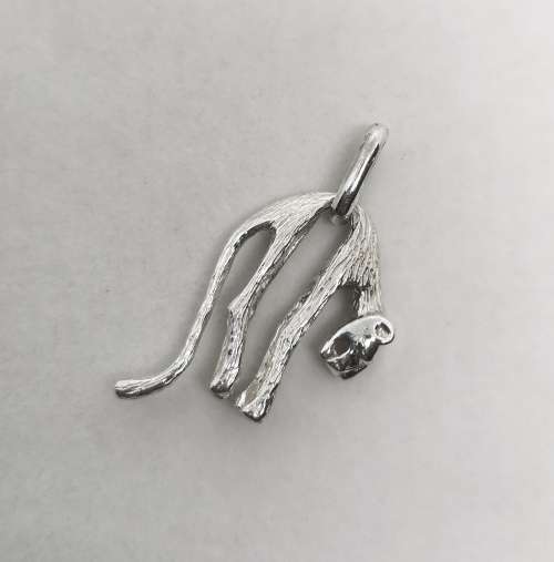Solid 925 Silver Designer Lion Style Pendant, Handmade, one of a kind!!