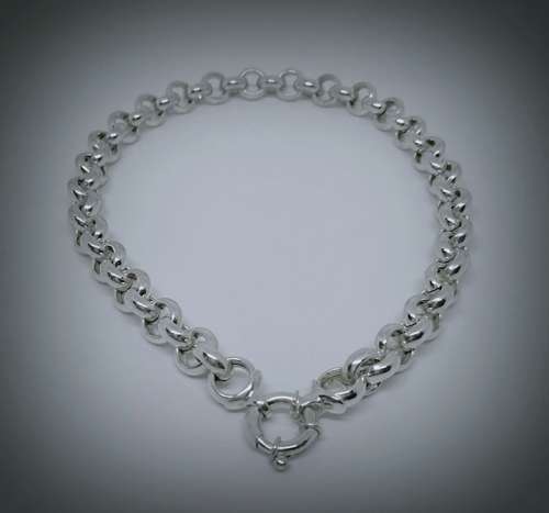 Solid 925 Silver Belcher Link Designer Chain Bulky Style
