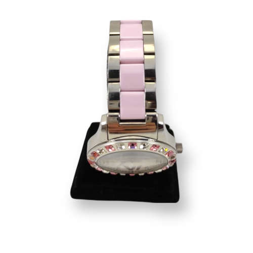 Jacques Lemans La Passion Designer Watch Set With Beautiful Pink & White Swarovski Crystals.