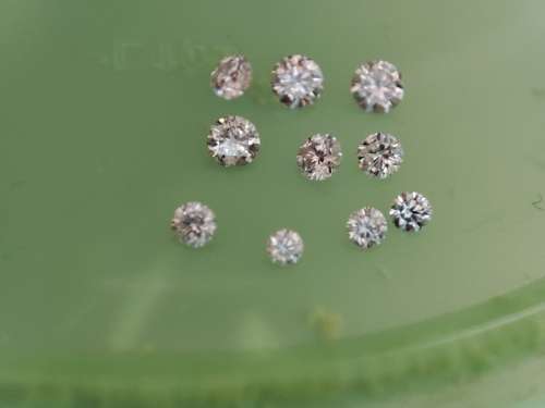 10 X Loose Natural Diamonds Lot ,+- 0.60ct, Sold As a lot, Color range G-K, Si1 - Si3
