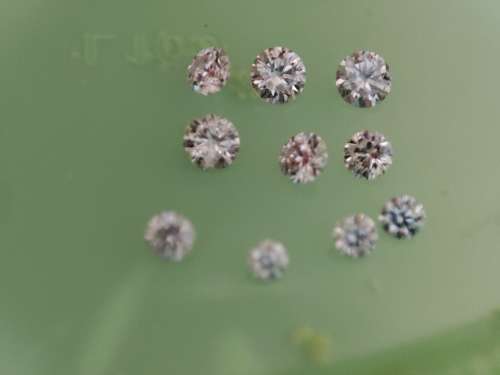 10 X Loose Natural Diamonds Lot ,+- 0.60ct, Sold As a lot, Color range G-K, Si1 - Si3