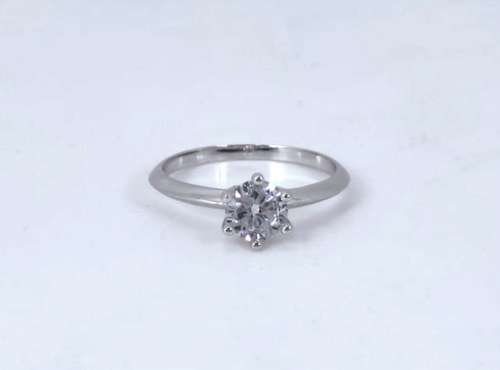 Solid 925 Silver Designer Solitaire Style Engagement Ring, Brand New, See Full Description!!