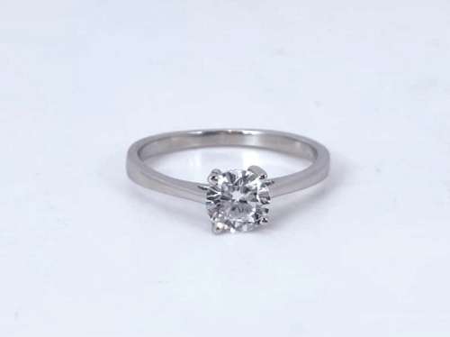 Solid 925 Silver Designer Solitaire Style Engagement Ring, Brand New, See Full Description!!