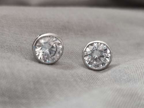 Solid 925 Silver Large Designer Earings Studs, See full Description!!!