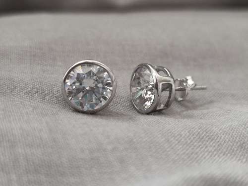 Solid 925 Silver Large Designer Earings Studs, See full Description!!!