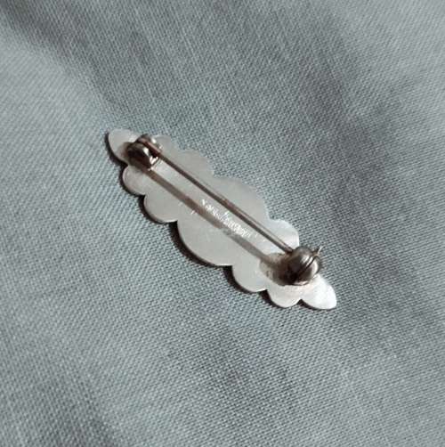 Solid Silver Vintage Baby Brooch, See full Description!!!!