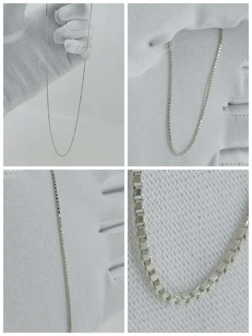 Solid 925 Silver Fine Designer Box Link Style Chain
