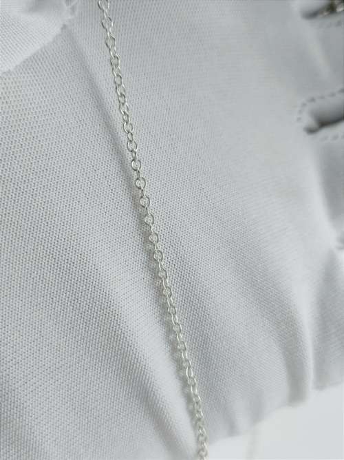 Solid 925 Silver Fine Rolo link designer Chain