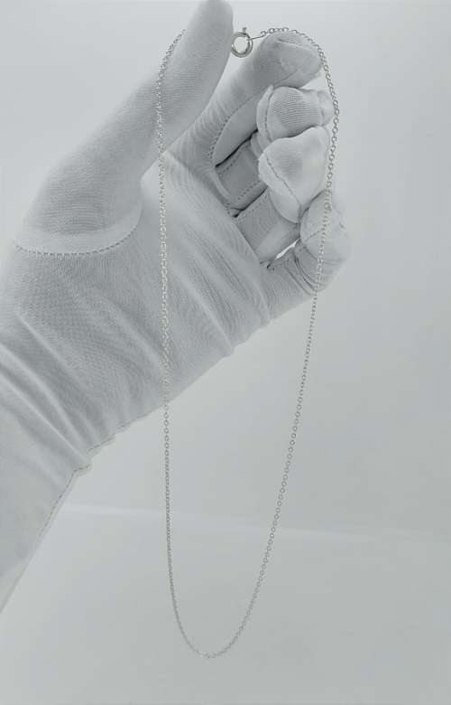 Solid 925 Silver Fine Rolo link designer Chain