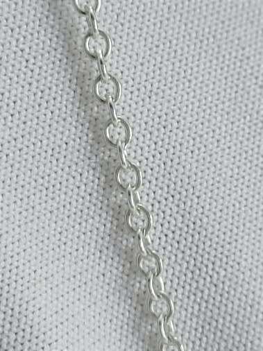 Solid 925 Silver Fine Rolo link designer Chain