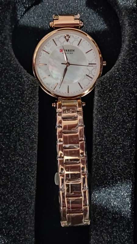 Wow!!!! Curren Ladies Designer Mother of Pearl Watch, Rose Gold Colour, Stainless Steel, Brand New!!