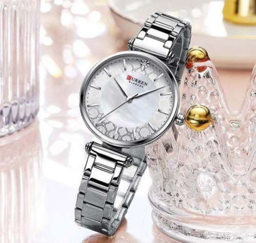 Wow!!!! Curren Ladies Designer Mother of Pearl Watch, Silver Color, Stainless Steel, Brand New !!!