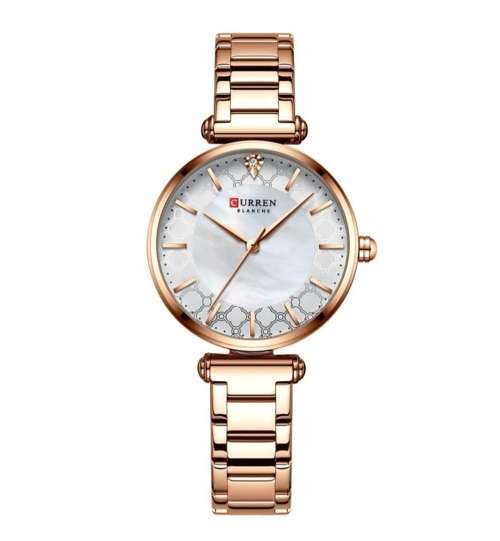 Wow!!!! Curren Ladies Designer Mother of Pearl Watch, Rose Gold Colour, Stainless Steel, Brand New!!