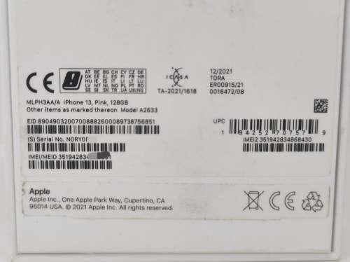 Wow!!! Apple iPhone 13, 128gig, Dual IMEI, Local Stock, Pink Colour, With Box and Accessories!!!