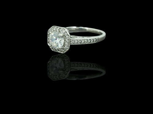 Solid 925 Silver Designer Engagement Ring, As per Pictures Posted.