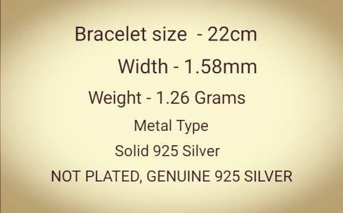 Wow!!! solid 925 Silver Belcher link Bracelet