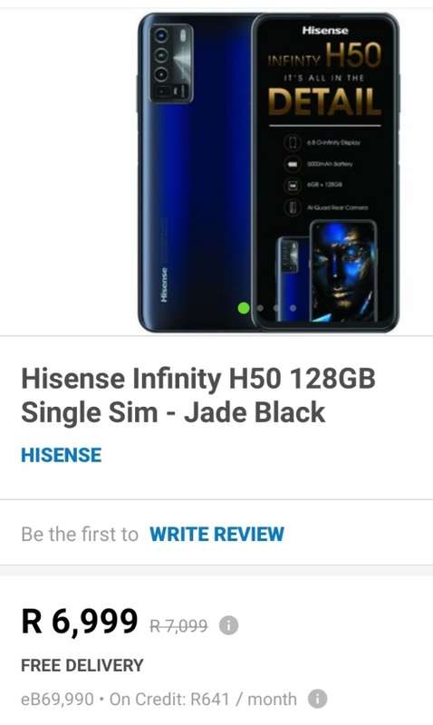 R1 Start - Brand New Hisense Infinity H50 Smartphone + Gift Set, See Description!!!