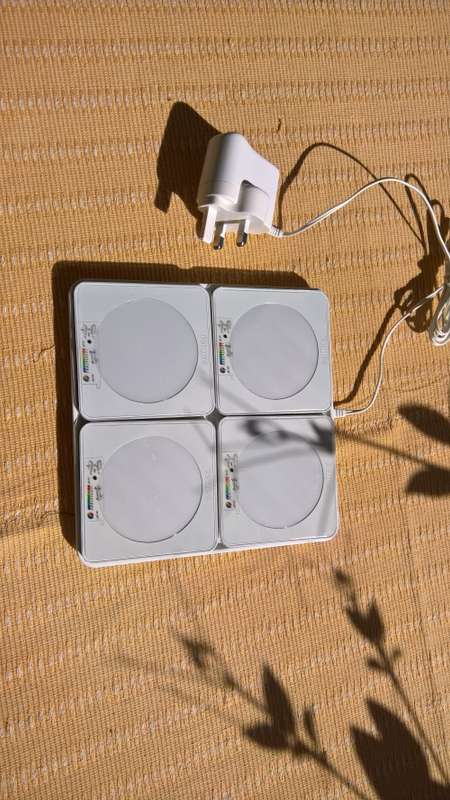 8 Phillips colour changing coasters with charging plate.