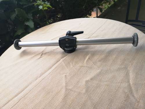 Manfrotto 131 D reproduction arm with 5/8 on one side and 3/4 with 5/8 adapter on the other
