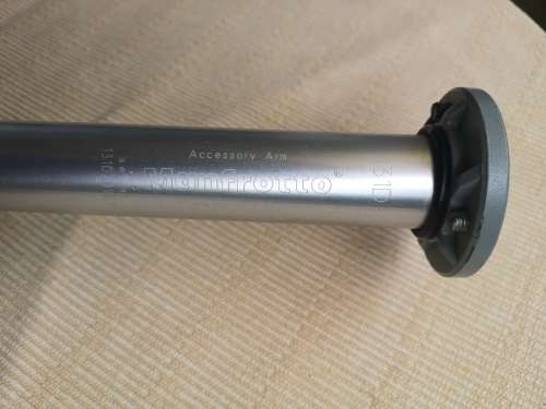 Manfrotto 131 D reproduction arm with 5/8 on one side and 3/4 with 5/8 adapter on the other