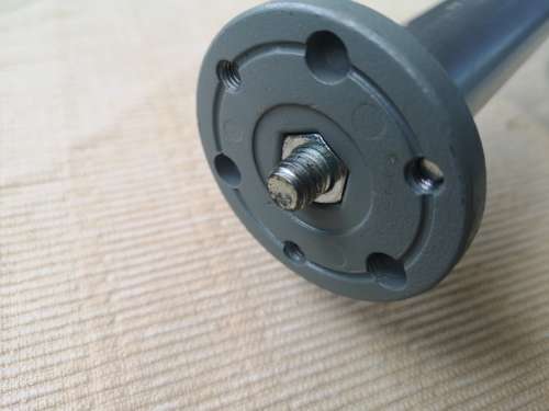 Manfrotto 131 D reproduction arm with 5/8 on one side and 3/4 with 5/8 adapter on the other