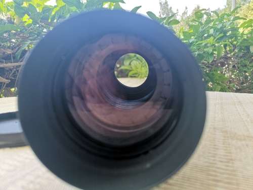 Pentacon 6x6 300mm f/4 lens with M42 adapter and tripod collar: smooth aperture ring for video