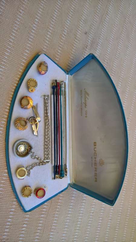 Bucherer mechanical ladies watch with interchangeable bezels